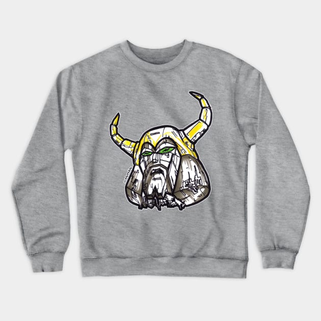 Transformers the Movie - Unicron Head in Space Crewneck Sweatshirt by sketchnkustom